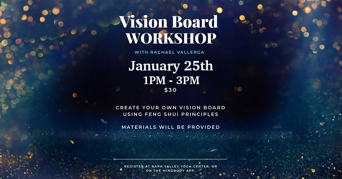 Vision Board Workshop 2025 flyer