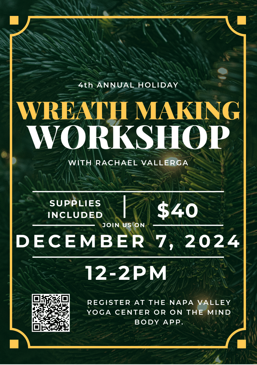 Wreath making workshop flyer